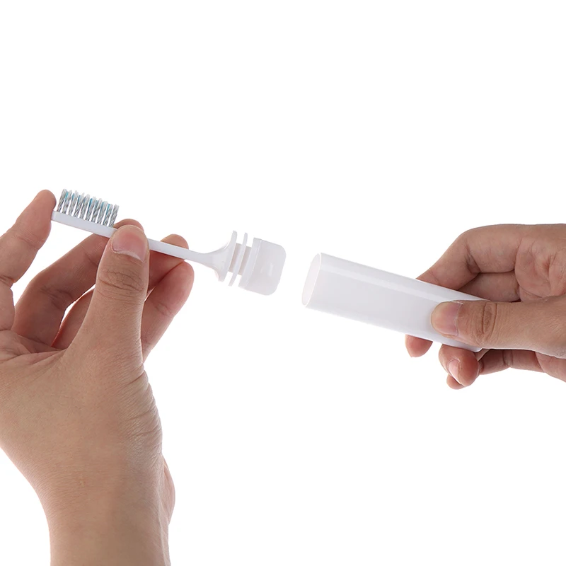 1 шт. портативная компактная складная зубная щетка с бамбуковым углем для