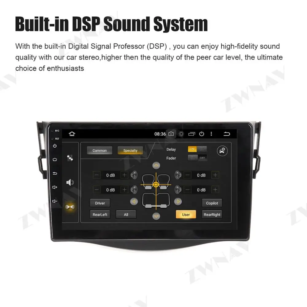 DSP IPS экран Android 9 0 автомобильный мультимедийный плеер для TOYOTA RAV4 2006-2012 GPS navi Радио