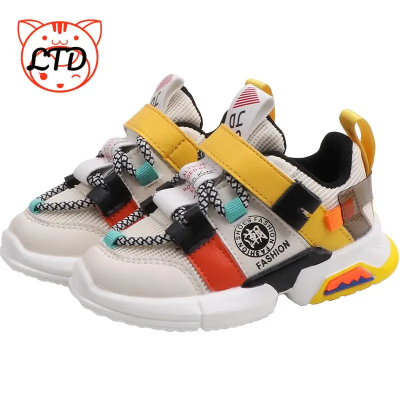 

Kids Shoes for Boys Baby Toddler Sneakers 2021 Fashion Boutique Breathable Little Children Girls Sports Shoes Size 21-30