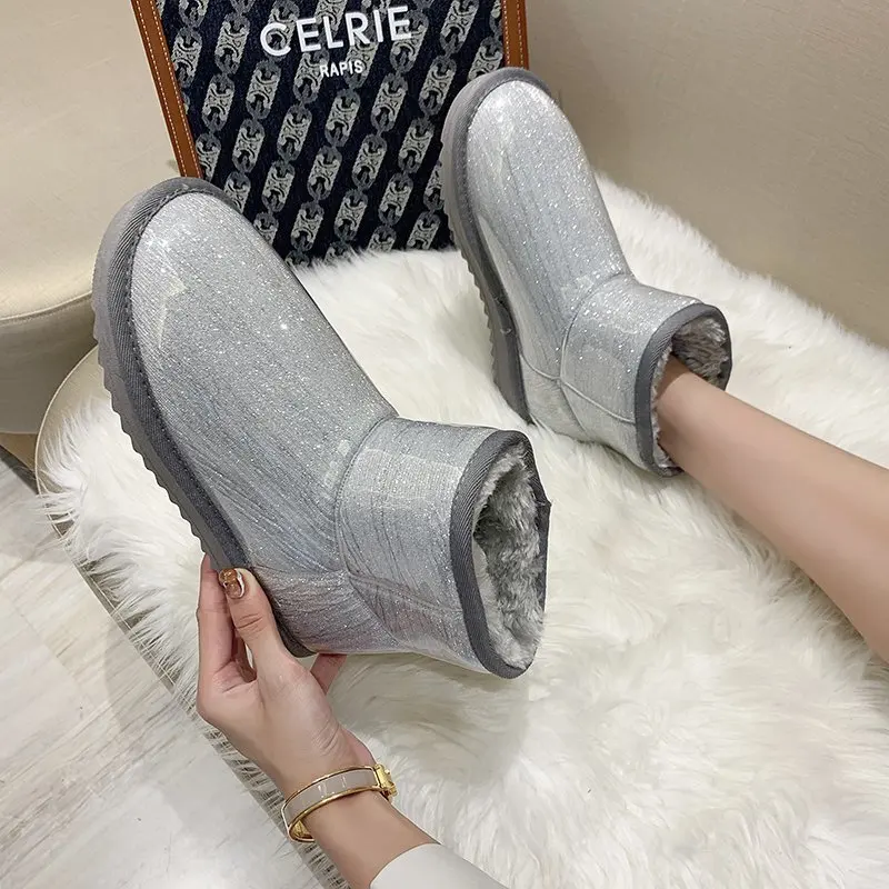 Зимние теплые прозрачные водонепроницаемые сапоги APHIXTA плюшевые новинка 2022