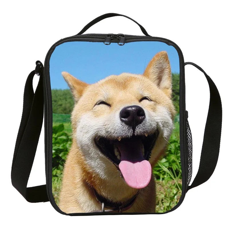 Small Lunch Bag Kids Boys Girls Funny Cute Animal Shiba Inu Prints Ice Insulated Thermal Picnic Lunchbox Handbags Sac A Main | Багаж и