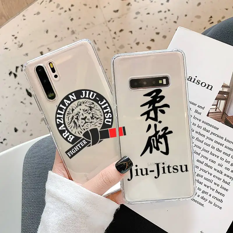 

jiu jitsu BJJ Brazilian Phone Case Transparent for Samsung A71 S9 10 20 HUAWEI p30 40 honor 10i 8x xiaomi note 8 Pro 10t 11