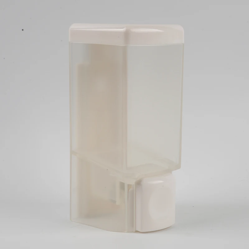 

Fashion transparent plastic white manual soap dispenser, home kitchen decoration soap dispenser shampoo dispenser