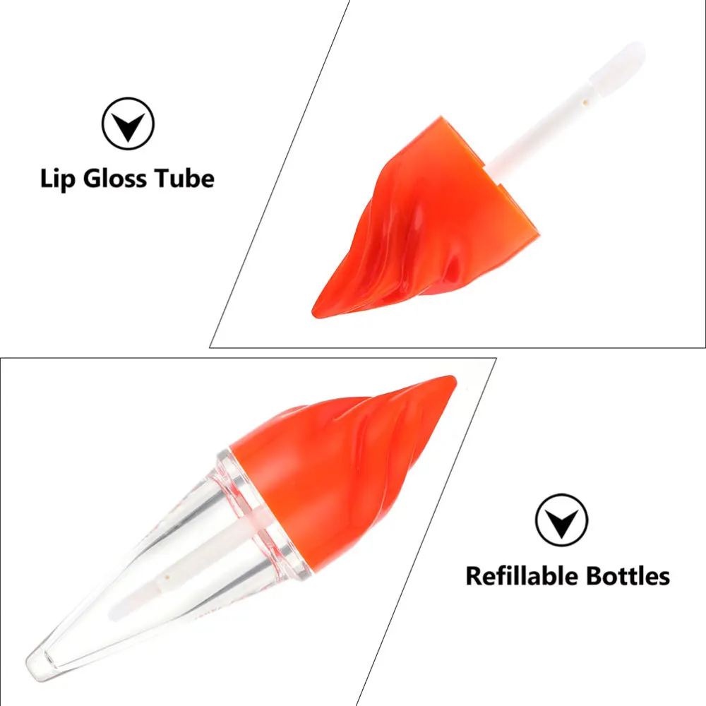 

12pcs Ice Cream Shape DIY Lip Gloss Tube Adorable Lipstick Tube Lip Balm Bottles