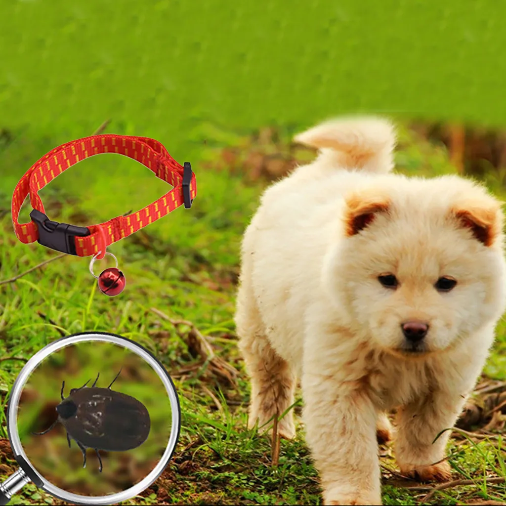 Новый ошейник для собак от блох Противомоскитный вшей нейлонов товары домашних