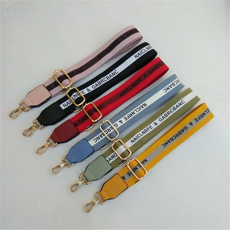 

Ремень для сумок Obag Женский, Роскошный Регулируемый широкий ремешок радужной расцветки, мессенджеры с ручками, аксессуары для сумочек на ре...