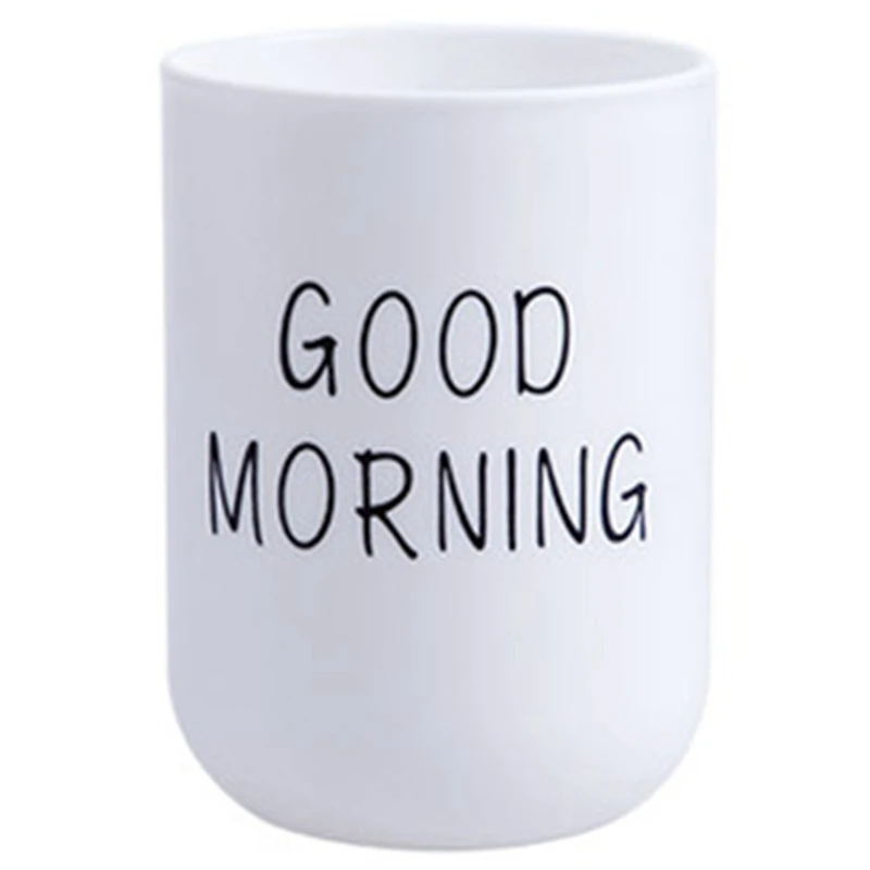 

Home Bathroom Toothbrush Toothpaste Holder Round Washing Tooth Cup Pp Drinking Glass Tooth Mug Traveling Camping White CNIM Hot