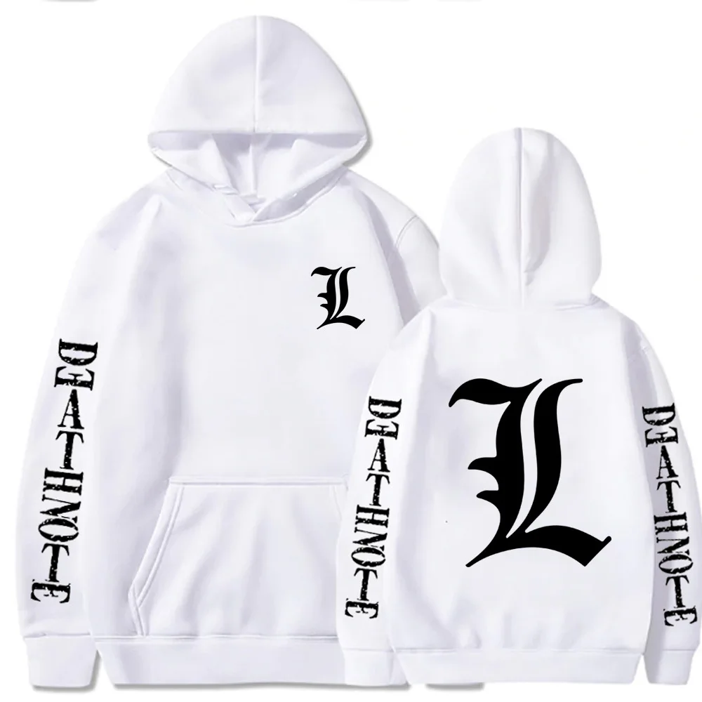 Толстовка мужская оверсайз с капюшоном Death Note худи унисекс японским аниме