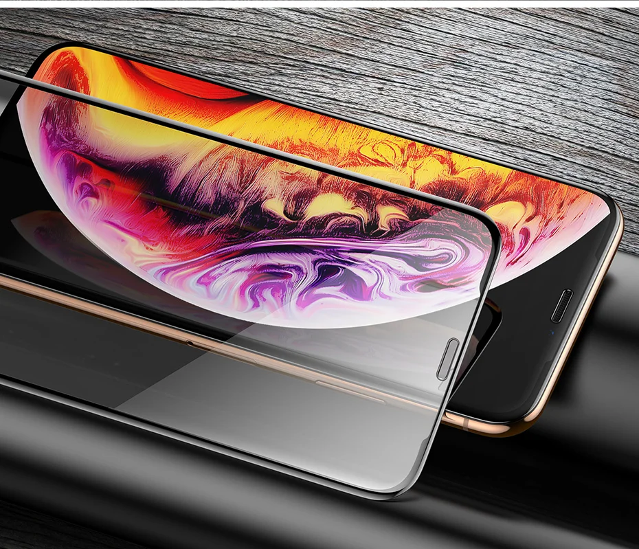 HOCO полное покрытие закаленное стекло для iPhone 11 Pro Max X XR XS Max защита экрана 3D Защитное стекло для iPhone 7 8 Plus