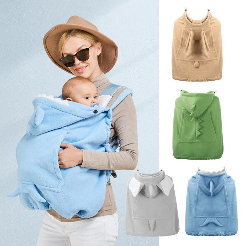 Baby Carrier Cover Hooded Stretchy Cloak Windproof Newborn Warm Stroller Cover