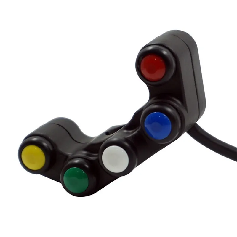 Универсальные переключатели для мотоциклов 5 кнопок 22 мм гоночных велосипедов -