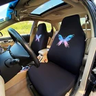 Чехлы на сиденья автомобиля AUTOYOUTH, универсальные Защитные чехлы для сидений подходят для большинства автомобилей, с рисунком бабочки, Стайлинг, 2 шт.