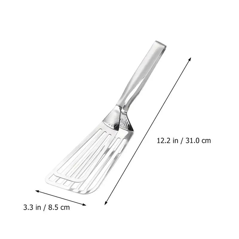 

1pc Stainless Steel Food Clamp Steak Clamp Fish Frying Clamp for Home (Silver)