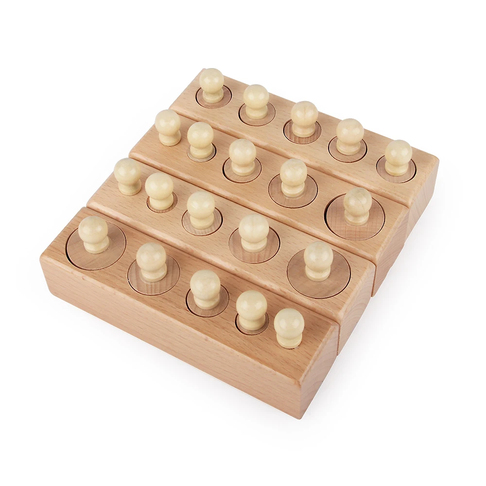 Монтессори материалы Детские деревянные игрушки красочные гнездо