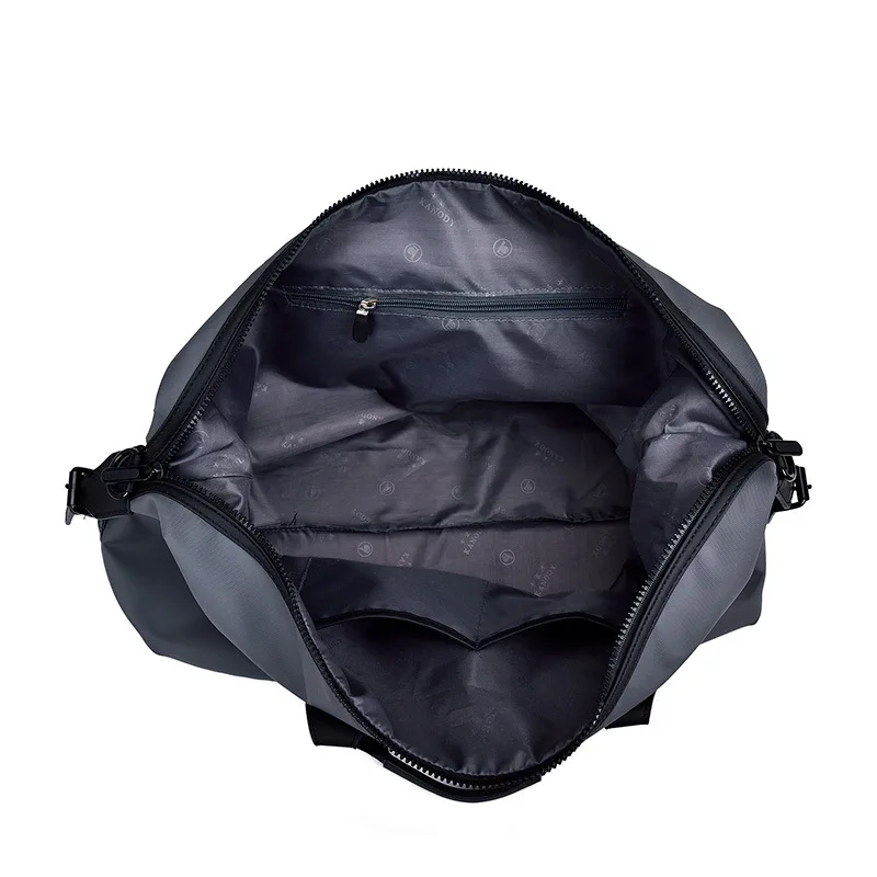 Men Travel Bags Male Waterproof Oxford Handbags Casual Shoulder Bag Large Capacity Luggage Bags Black Gray Hand Bag XA235M