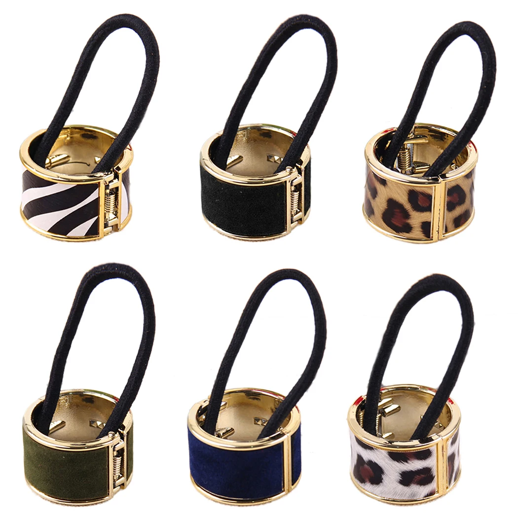 6 шт. обруч для волос модные резинки хвостика держатель повязки аксессуары женщин