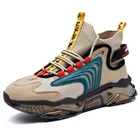 Кроссовки мужские на платформе, люксовые Брендовые спортивные кеды, не кожа, повседневная обувь для бега, белые, лето 2021