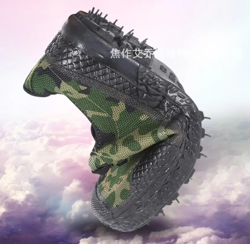 

outdoor hiking shoes men camouflage Military shoes wear-resistant rubber-soled canvas shoes High-quality travel men sports shoes