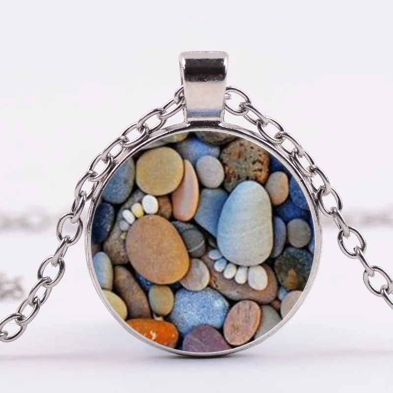 ABAY забавное милое ожерелье чокер для женщин и мужчин с разноцветными камнями в