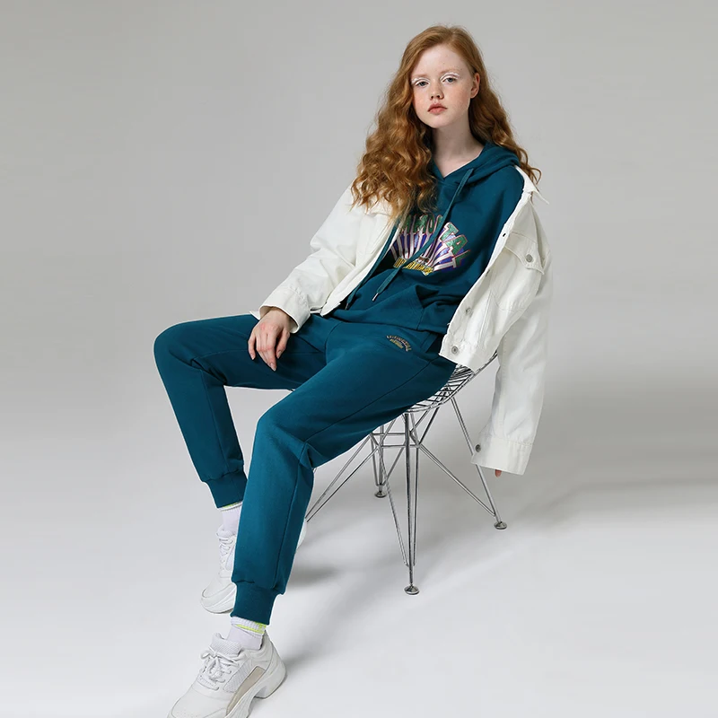 Толстовки и штаны Toyouth Женская толстовка с вышивкой дырками спортивные костюмы