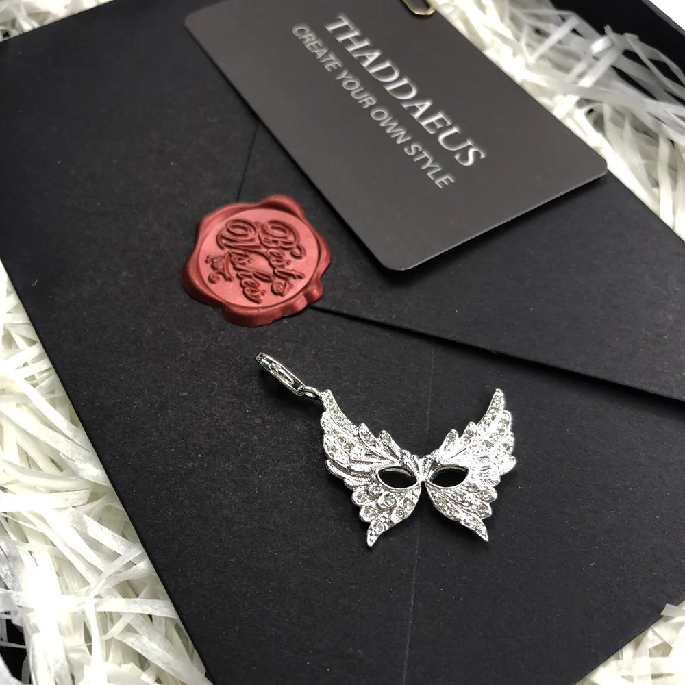 Женская маска на Хэллоуин с подвеской модные ювелирные украшения из серебра 2019