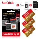 Новый двойной флеш-накопитель SanDisk Extreme Micro SD карта 128 Гб 64 Гб оперативной памяти, 32 Гб встроенной памяти Micro SD флэш-карта памяти SD U3 4K V30, мicro SD, TF карты с usb кард-ридер
