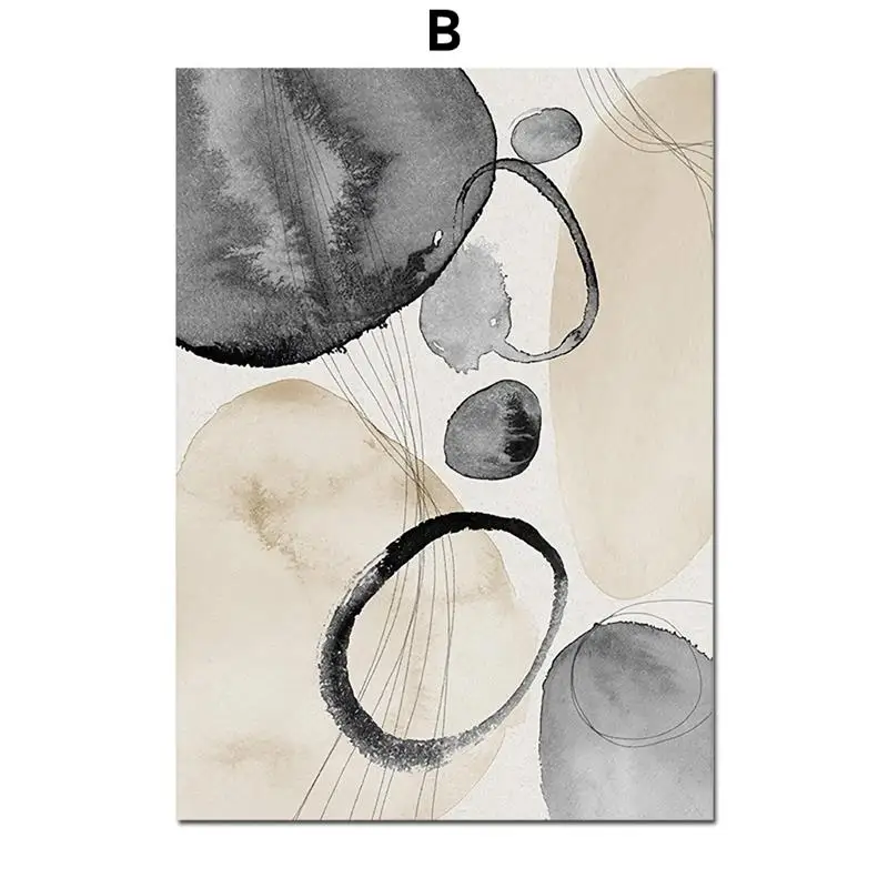 

Abstract Figures Pattern Feather Mountain Nordic Posters And Prints Wall Art Canvas Painting Wall Pictures For Living Room Decor