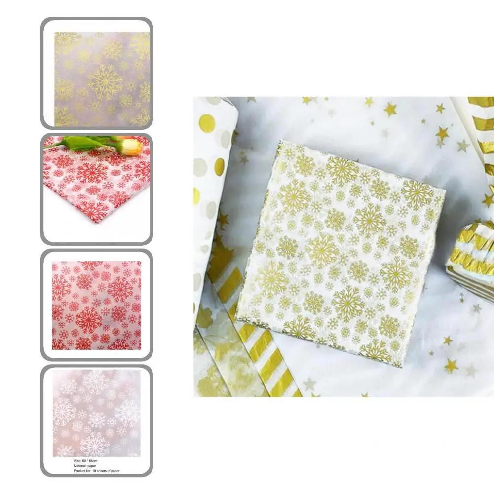 Легкая в формовании бумага Счастливого Рождества Снежинка печатная упаковочная