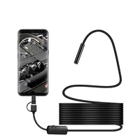 3 in1 mini usb endoscope 5 57mm 6 led waterproof borescope camera camcorders androidpc notebook car repair tools