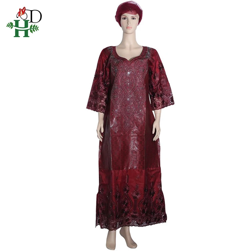 Африканская женская одежда H & D кружевные платья Африканское платье женское с