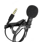 Микрофон с зажимом для галстука, портативный мини-петличный микрофон, конденсаторный микрофон для лацкана, проводной микрофонмикрофон для телефона, ноутбука, ПК, 1,5 м