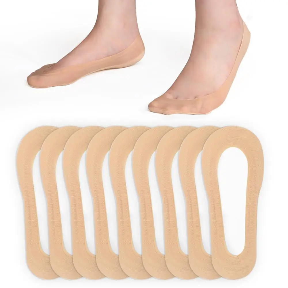 Носки без показа женские 8 Pack повседневные тонкие нескользящие носки из нейлона с