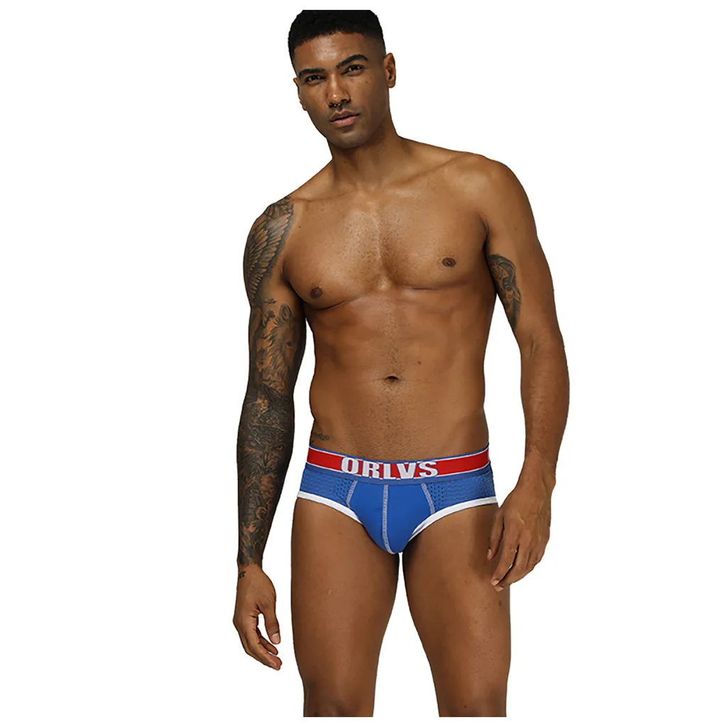 Новый стиль мужское нижнее белье сексуальные мужские трусы хлопковые дышащие