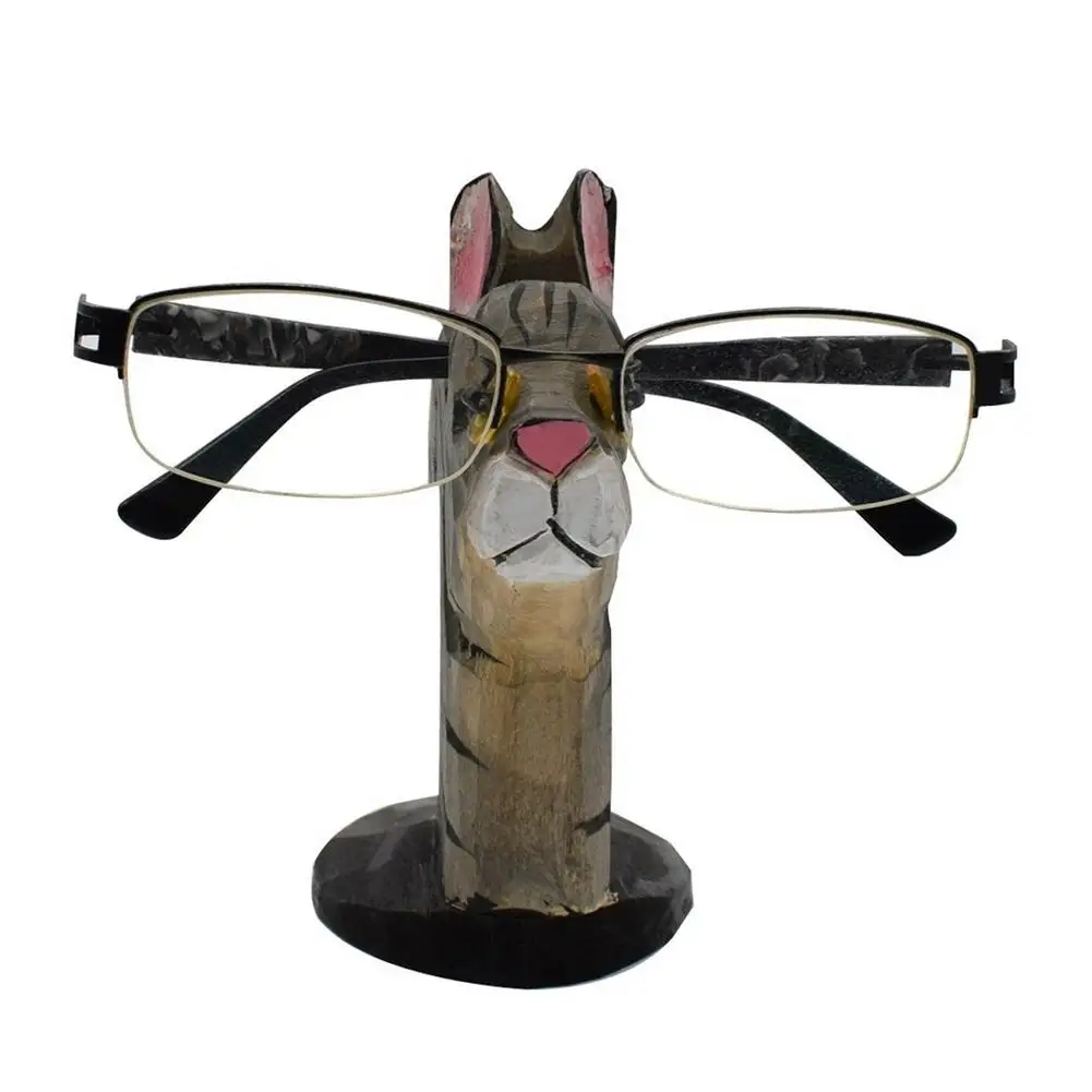 Подставка для очков в виде кошки забавная Новинка деревянная подставка