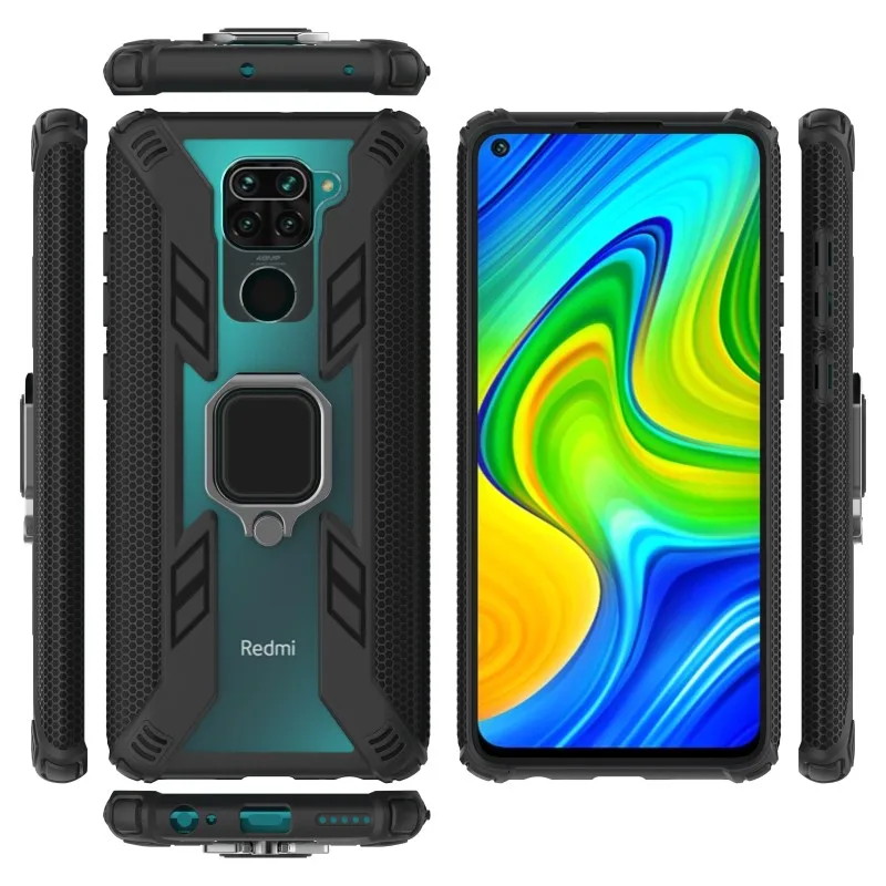 

Shockproof Case for Xiaomi Redmi Note 8 8T 9S 9 Pro Max 7 K30 K20 Phone Ring Stand Cover for Xiaomi Mi 9T CC9 Note 10 Pro