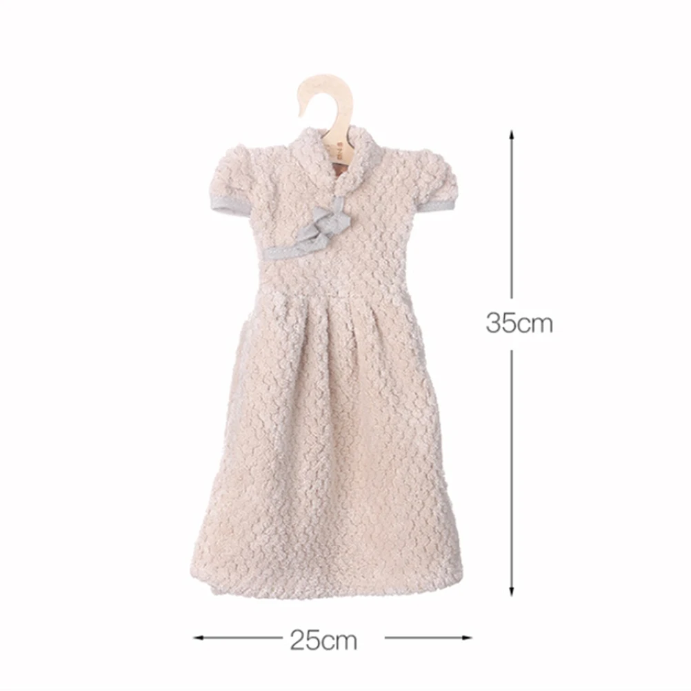 1 шт. Коралловое флисовое полотенце для рук мягкое милое мультяшное платье дома