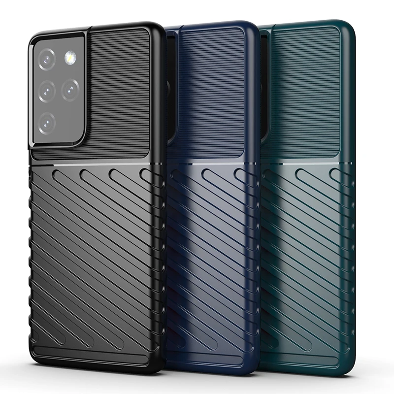 

Чехол для Samsung Galaxy S21 Ultra 5G, Мягкий Силиконовый противоударный бампер из ТПУ, прочный армированный чехол для телефона Samsung S21 Ultra 5G