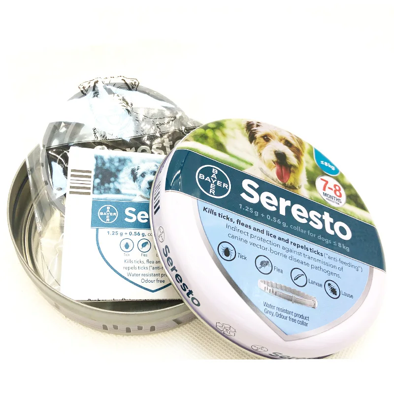 Новый ошейник для кошек Seresto Bayer от блох с клещей собак до 8 месяцев комаров и