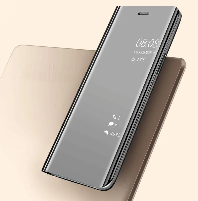 Умный чехол-книжка UPaitou Mirror S View для Huawei Y6 Y7 Y5 Prime Y9 2018 Nova 2 Lite 2i 3E Honor 7A 7C 7S чехол |