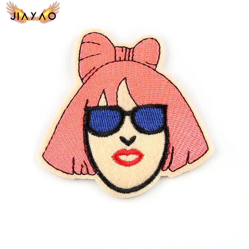 Милые Мультяшные персонажи модные наклейки с вышивкой значки аксессуары для