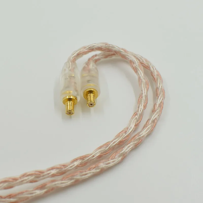Серебряный шнур с покрытием запасной провод аудиокабель для наушников Audio-Technica