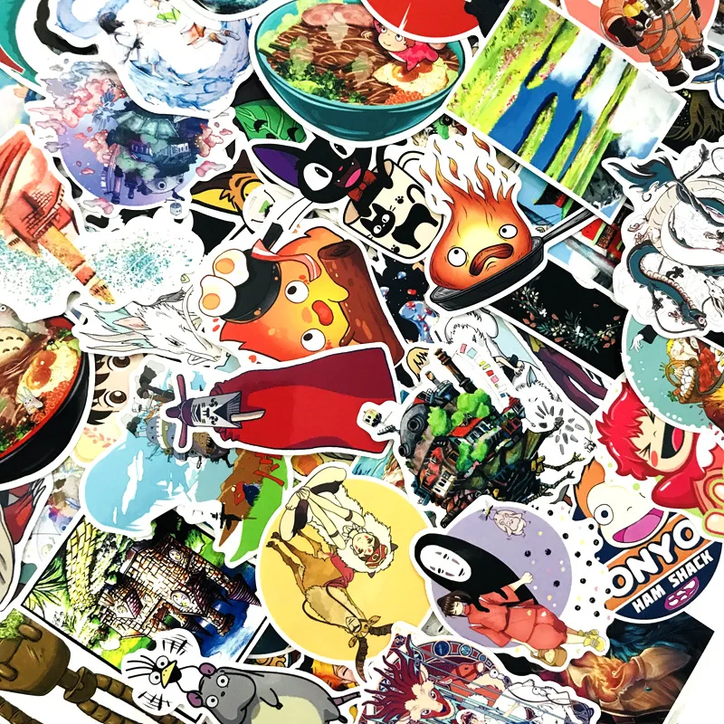 100 шт. водонепроницаемые наклейки на ноутбук мотоцикл чемодан сноуборд