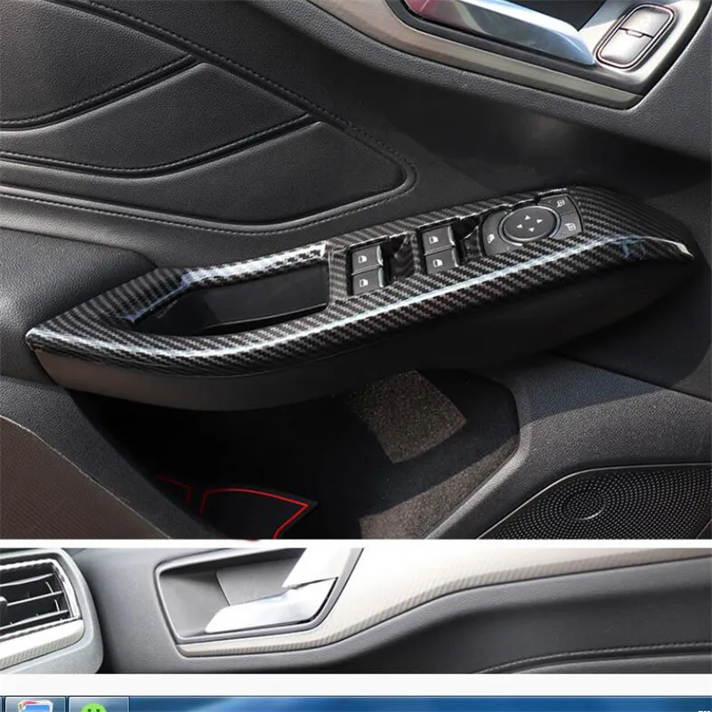 Car Styling Accessories Air Vent Gear Water Cup Holder Door Handle Interior Decorative Sticker Case For Ford Focus 4 mk4 2019-20 |