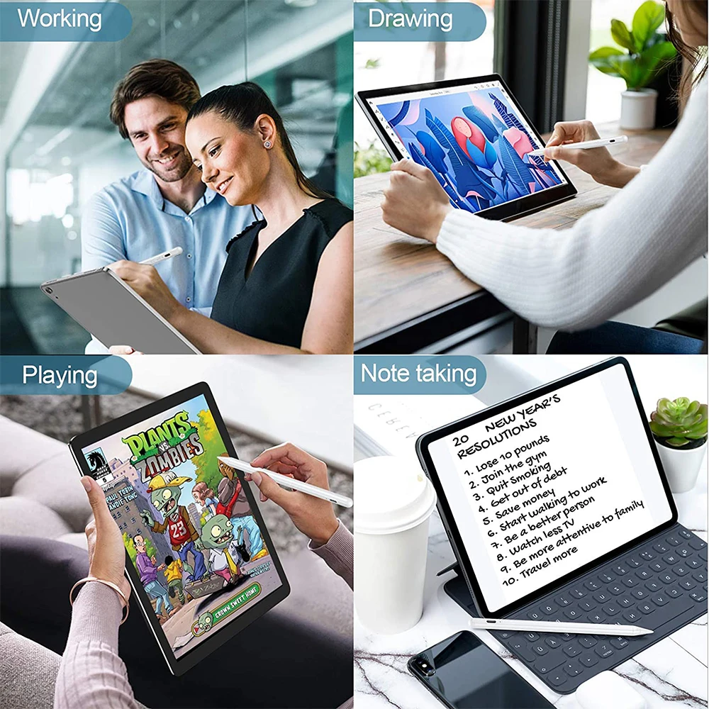 

Stylus Pen For iPad with Palm Rejection Active Pencil For iPad Pro 11''/12.9'' 6/7/8th Air 3rd/4th For Precise Writing/Drawing