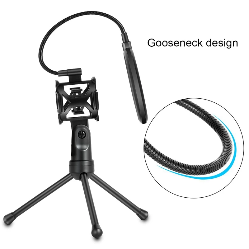 Портативный микрофон Mic Shock Mount Studio Настольный Штатив с фильтром | Электроника