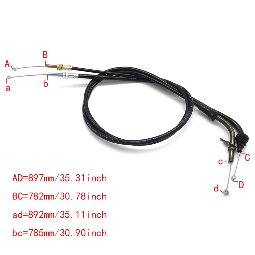 

Motorcycle Throttle Oil Cables Line Accelerator Cable For Yamaha YZF R6 1999-2002 5EB-26311-00 5EB-26312-00 Motor Accessories