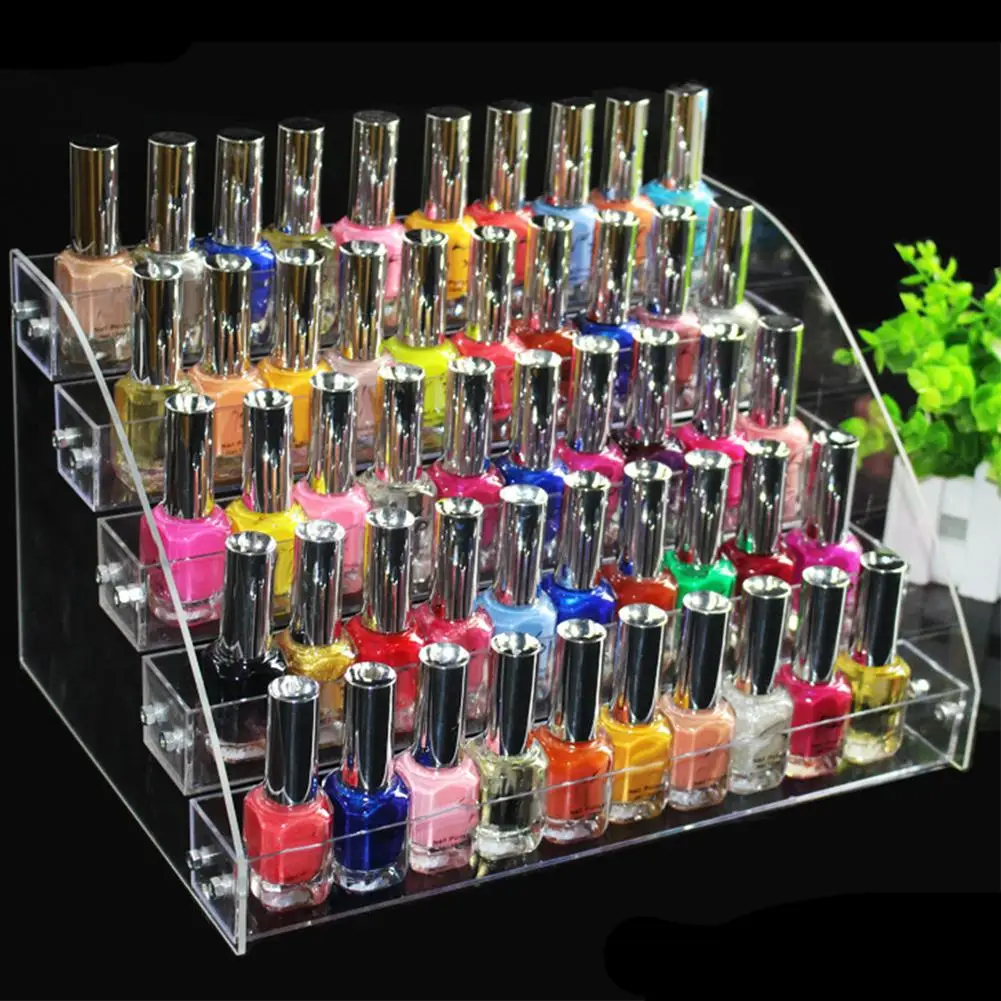 Горячая Распродажа! Многослойная прозрачная акриловая стойка для лака ногтей