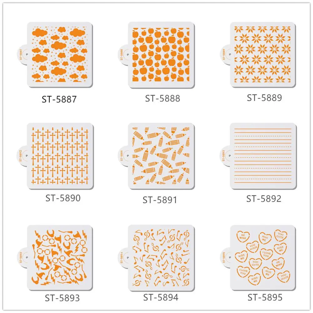 Трафареты для украшения кексов шоколада облака цветы жемчуг | Дом и сад