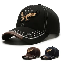 2021 new mens womens baseball cap personality spring autumn summer outing outdoor sports sunscreen embroidery eagle hat gift