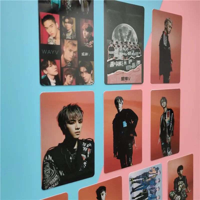 10 шт./компл. Kpop WAYV фото стикеры карта Winwin Lucas кристальная стикер десять дебютов
